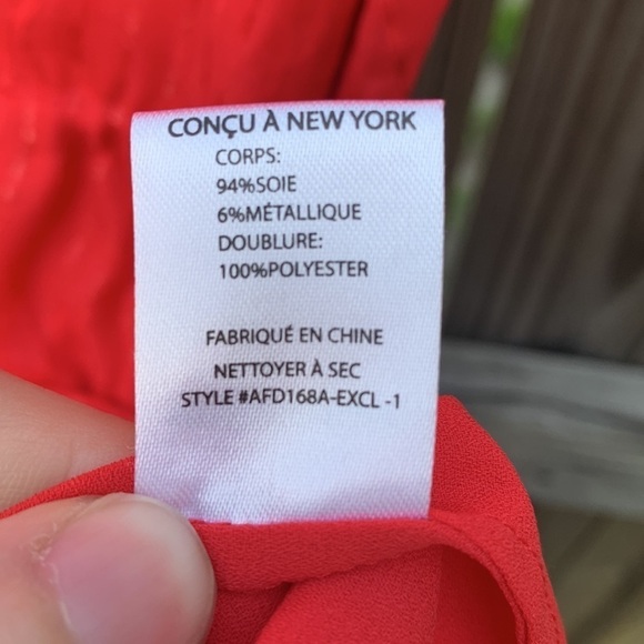 Intermix ‘Gianna’ maxi dress, red with gold thread, size P (small) - Picture 9 of 10